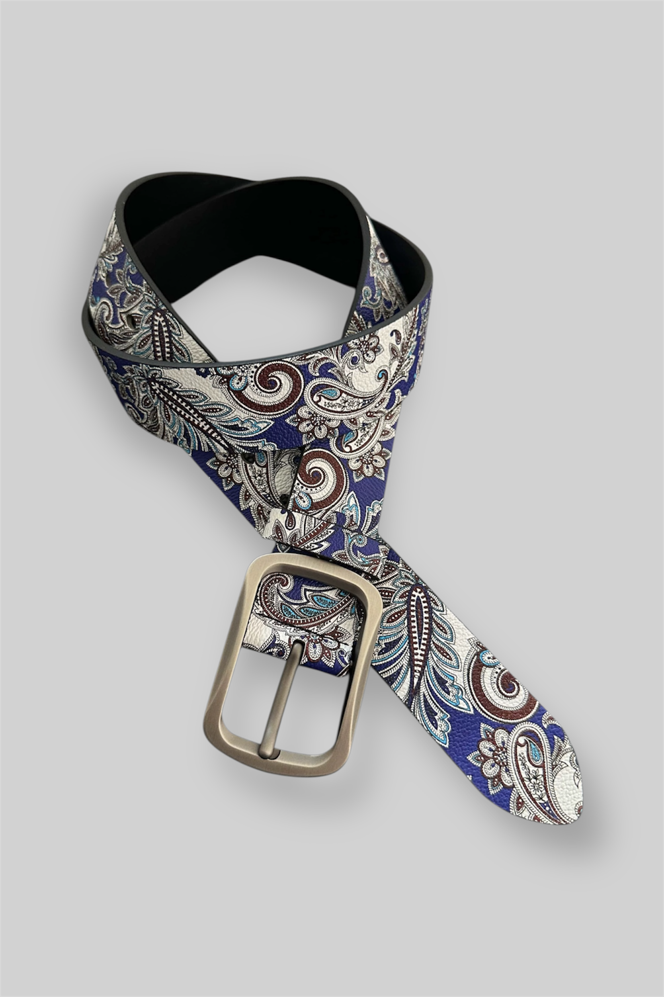 Royal Blue Paisley Belt
