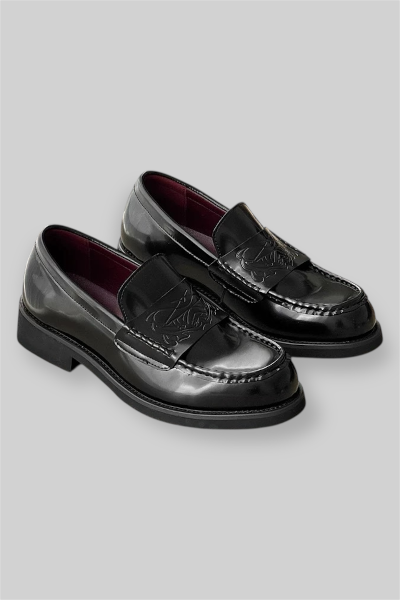Black Leather Loafers