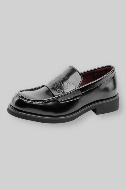 Black Leather Loafers